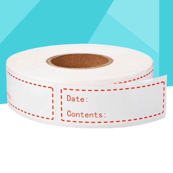 WEUVEB Stickers Red 500Pcs 3x1in Eco Friendly Paper Date Labels For Kitchen Food