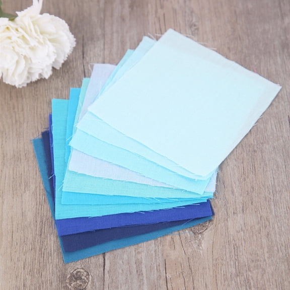 WEUVEB Handmade Cloth Assorted Color Cotton for DIY and Patchwork Projects 50Pcs