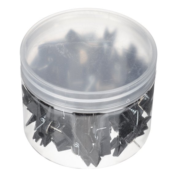 WEUVEB 50Pcs Picture Push Pin Clips Plastic for Clamping Small Items 3.5X2CM