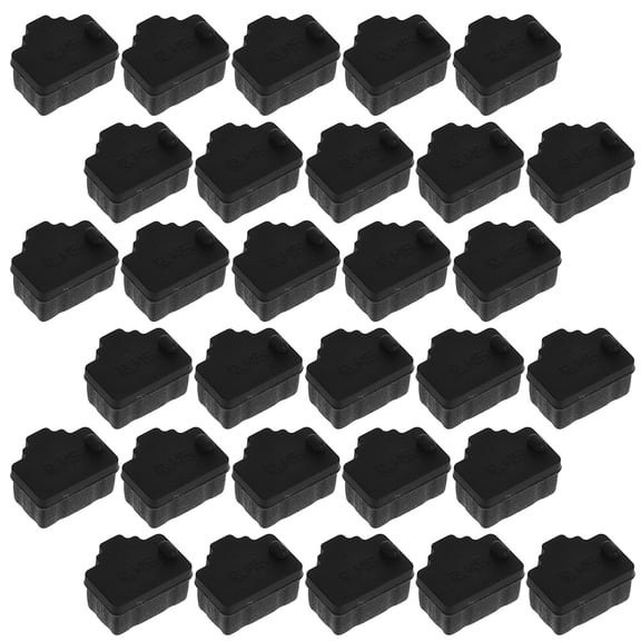 WEUVEB Ethernet Port Dust Caps Silicone Black 50 Pieces Network Cable Protector for Connector