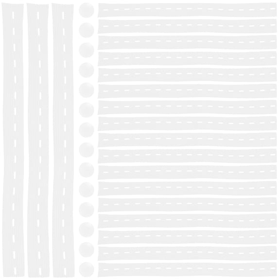 WEUVEB White Elastic Nylon Garment Straps for Clothing Storage, Organization, and Accessories