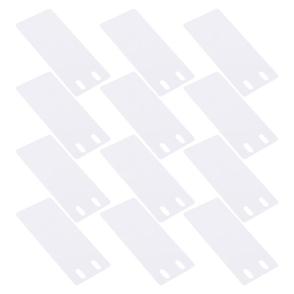 WEUVEB 50Pcs White PVC Cable Identification Tags Waterproof Blank Labels for Efficient Wire and Cord Labeling