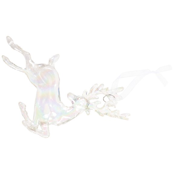 WEUVEB Hanging Reindeer Decor Reindeer Shape Decor White 1Set 5.5x4.3in