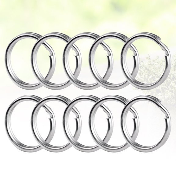 WEUVEB 580Pcs Metal Key Chain Silver Iron Anti-Rust for Key Accessories Craft Projects