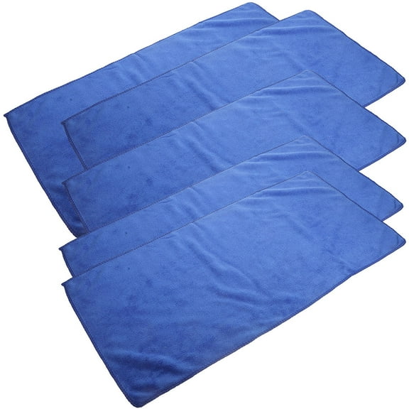 WEUVEB 5Pcs Blue Microfiber Blanket for Guinea Pig Cage Liners 15.7X11.8X0.08In Pet Bedding Mats