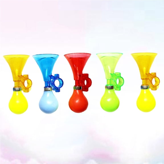 WEUVEB 5Pcs Portable Bike Horn Handlebar Trumpet Bell Weatherproof for Bicycle Use