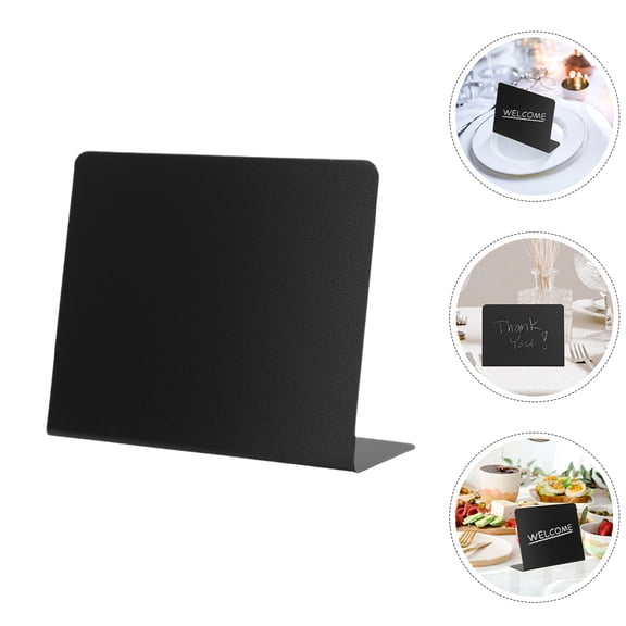 WEUVEB 5Pcs Desktop Chalkboard Signs Erasable Memo Boards for Table Decor and Messages
