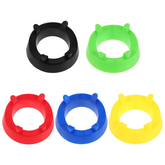 WEUVEB 5-Pack Plastic Bowling Holders with Rounded Four-Corner Design for Secure and Stable Sports Storage