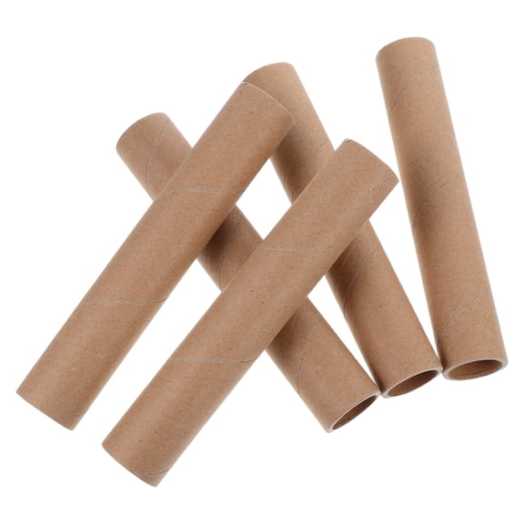 WEUVEB 5-Pack Round Kraft Paper Tubes for Poster Storage and Shipping, Cylindrical Mailing Tubes