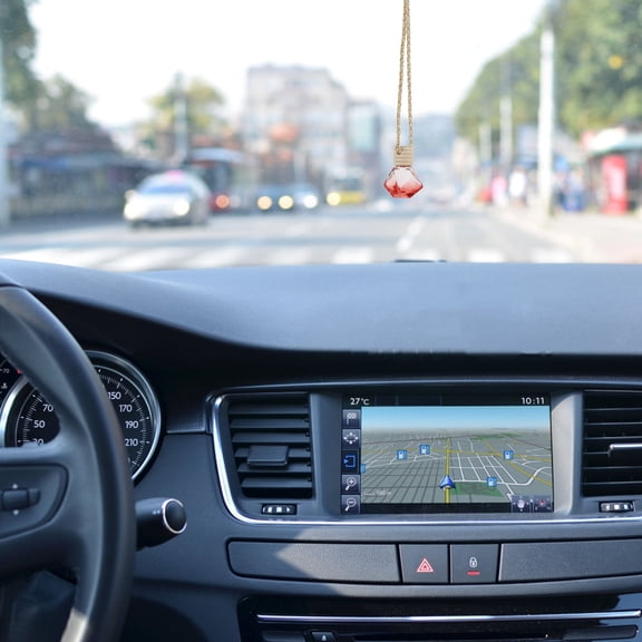 WEUVEB 5Pcs Red Oil Diffuser for Car with Decorative Ornament Style