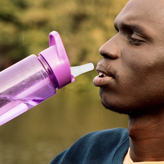 WEUVEB 5Pcs Clear Silicone Straw Tips Replacement for Water Bottles Tumbler Straw Nozzles