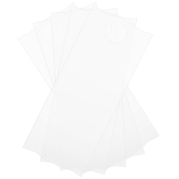 WEUVEB 5Pcs DIY Sublimation Acrylic Name Plates Transparent for Tumbler Cup Decoration