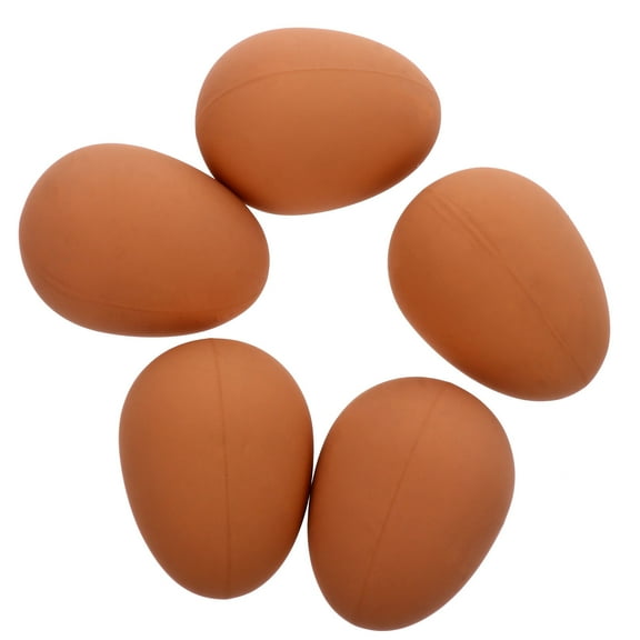 WEUVEB 5Pcs Rubber Egg for Dogs Interactive Toys for Dogs Khaki