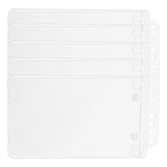 WEUVEB Transparent Badge Holder Wear-Resistant Card Protector 5Pcs