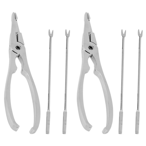 WEUVEB 6 Pcs Silver Crab Eating Tools Set for Outdoor Picnic Enjoyment