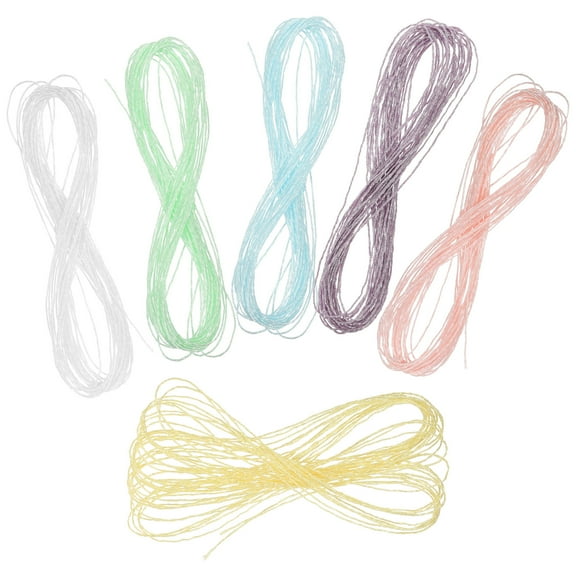 WEUVEB Assorted Color Glitter Embroidery Thread Polyester for Crafts Sewing and Needlework Projects