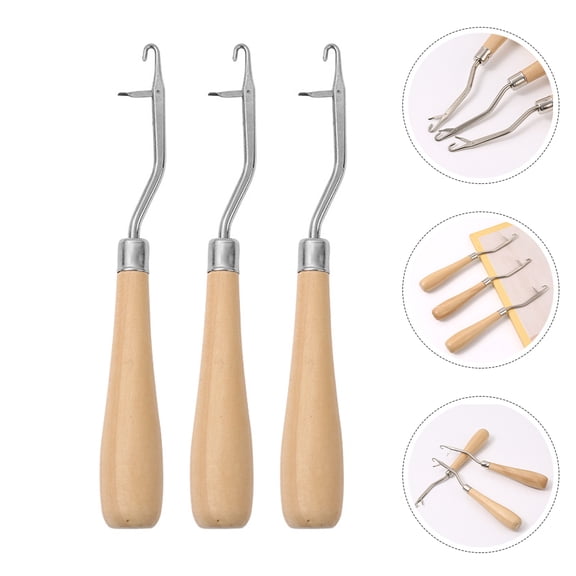 WEUVEB 6-Piece Ergonomic Steel Crochet Hook Set for Knitting, Crafting, and Projects with Comfortable Grip