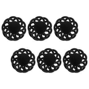 WEUVEB 6Pcs Antique Black Zinc Alloy Birdcage Wardrobe Knobs with Comfortable Touch