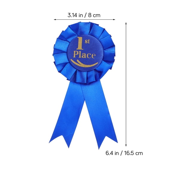 WEUVEB 6-Pack Multi-Color Award Ribbons and Rosettes for Contest Prizes, Event Recognition, Achievement Awards, and Celebration