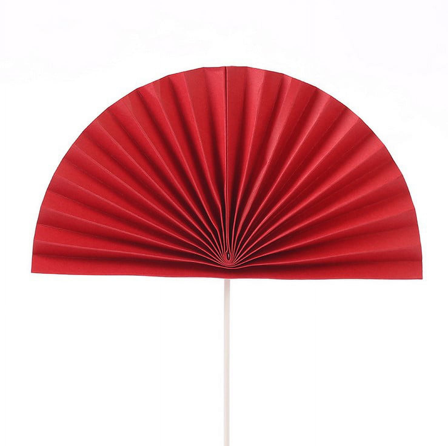 Red Color Fan WEUVEB 6Pcs Chinese Dance Fan Prop Red Color Fan Shaped for ...