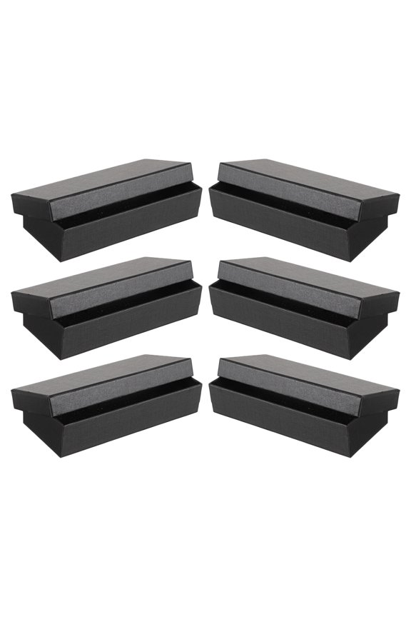 6-Pack Paper Watch Boxes for Storage and Display, Watch Case Organizer for Home and Travel