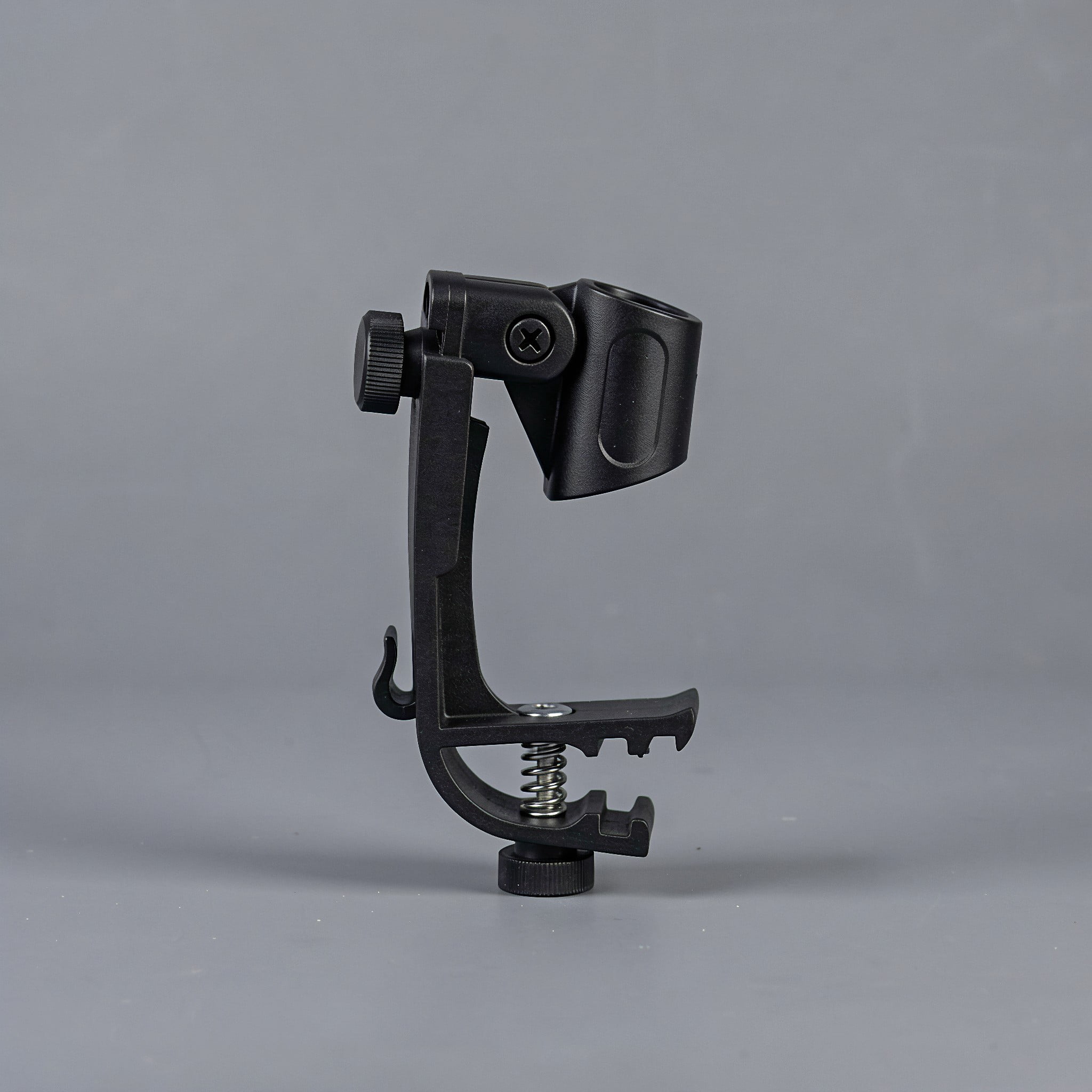 Meatal Instruments WEUVEB 6Pcs Drum Rim Mic Mount Metal Clips Adjustable Black Mic Holders ...