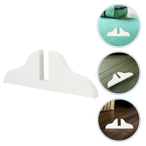 WEUVEB 6Pcs White Plastic Partition Base for Room Divider Screen with Decorative Appeal