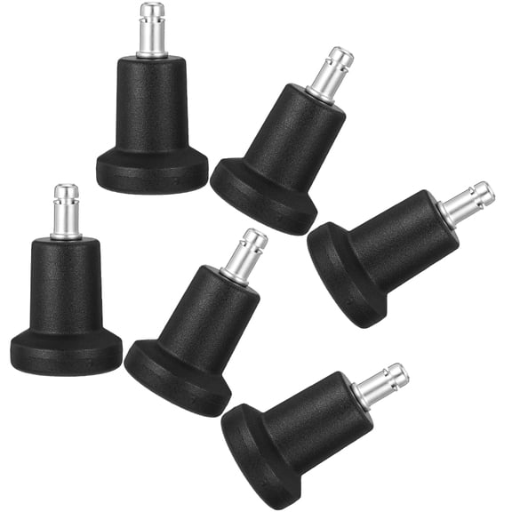 WEUVEB 6Pcs Office Chair Casters Replacement Locking Wheels Quiet Non Scratch Floor Chair Parts