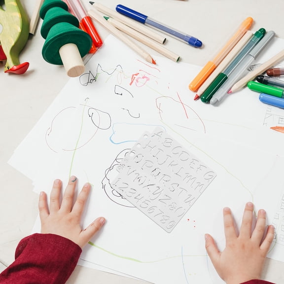 WEUVEB 6Pcs Durable Plastic Number Stencils for Christmas Spray Paint Projects