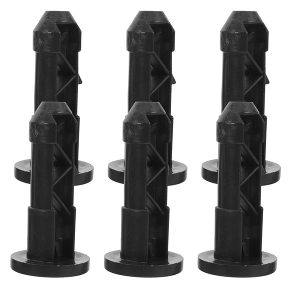 WEUVEB 6Pcs Wheelie Bin Lid Hinge Pins Black Nylon Universal Fit Outdoor Trash Can Lid Replacement