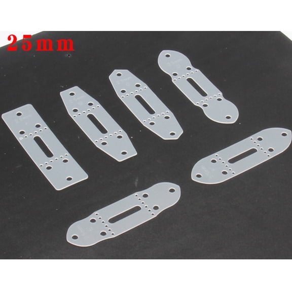 WEUVEB PVC Belt Punching Templates, 6 Pieces, Belt Making Tools for Crafting, Leatherwork, Accessories