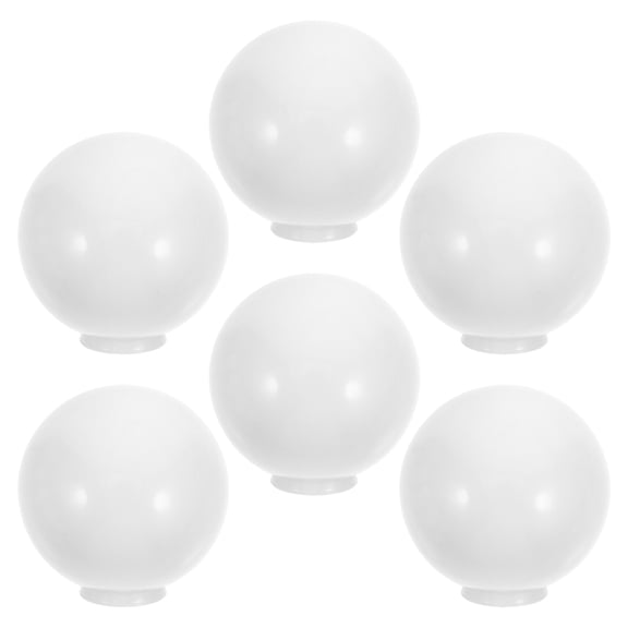 WEUVEB 6pcs Led Light Diffuser for Round Balls White Plastic Lampshade for Business Owners Light Diffusion