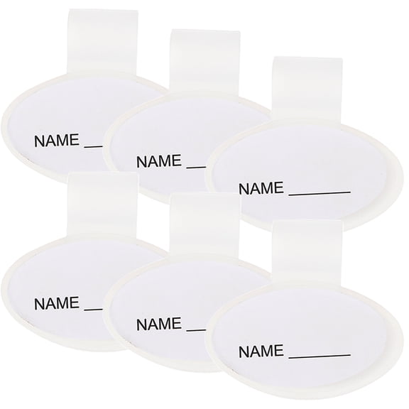WEUVEB 6-Pack Plastic Stethoscope Name Holders Double-Sided for Home Medical Use and Lightweight