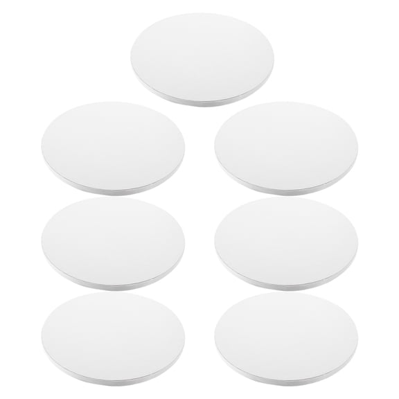 WEUVEB Thick Cake Display Base White Paper 7Pcs
