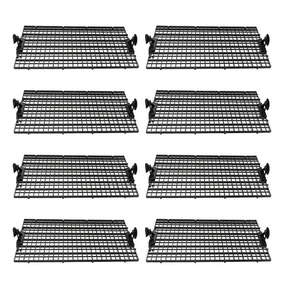 WEUVEB Aquarium Isolation Board PVC Black Fish Tank Divider with Separate Compartments 1 Set for Fish Breeding and Tank Separation