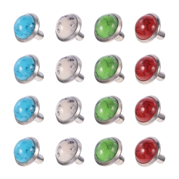 WEUVEB 80Pcs Decorative Studs Assorted Color Alloy Metal Durable for Boots Belt and DIY Jewelry