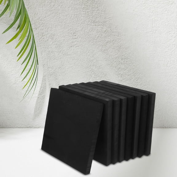 WEUVEB 8Pcs Black Foam Sheets for Packaging Cushioning and Custom Cuttable Shipping Inserts