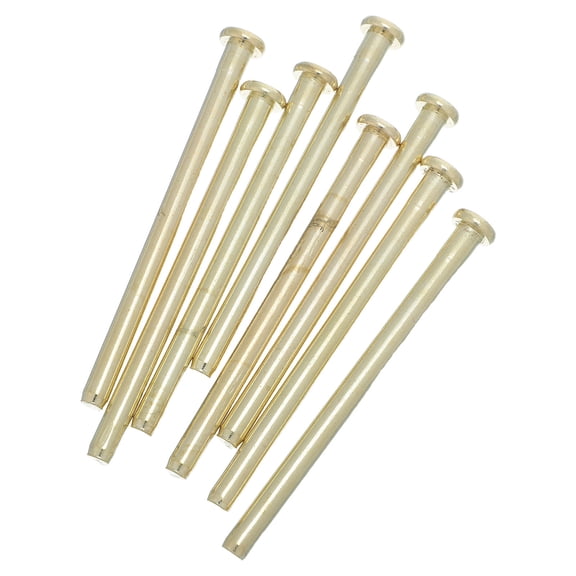 WEUVEB 8Pcs Golden Door Hinge Pins Detachable for Wood Doors Easy Removal and Stable Security