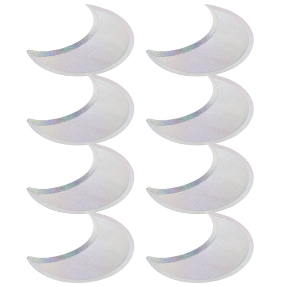 WEUVEB 8Pcs Plated Disposable Paper Plates Shape Party Tableware