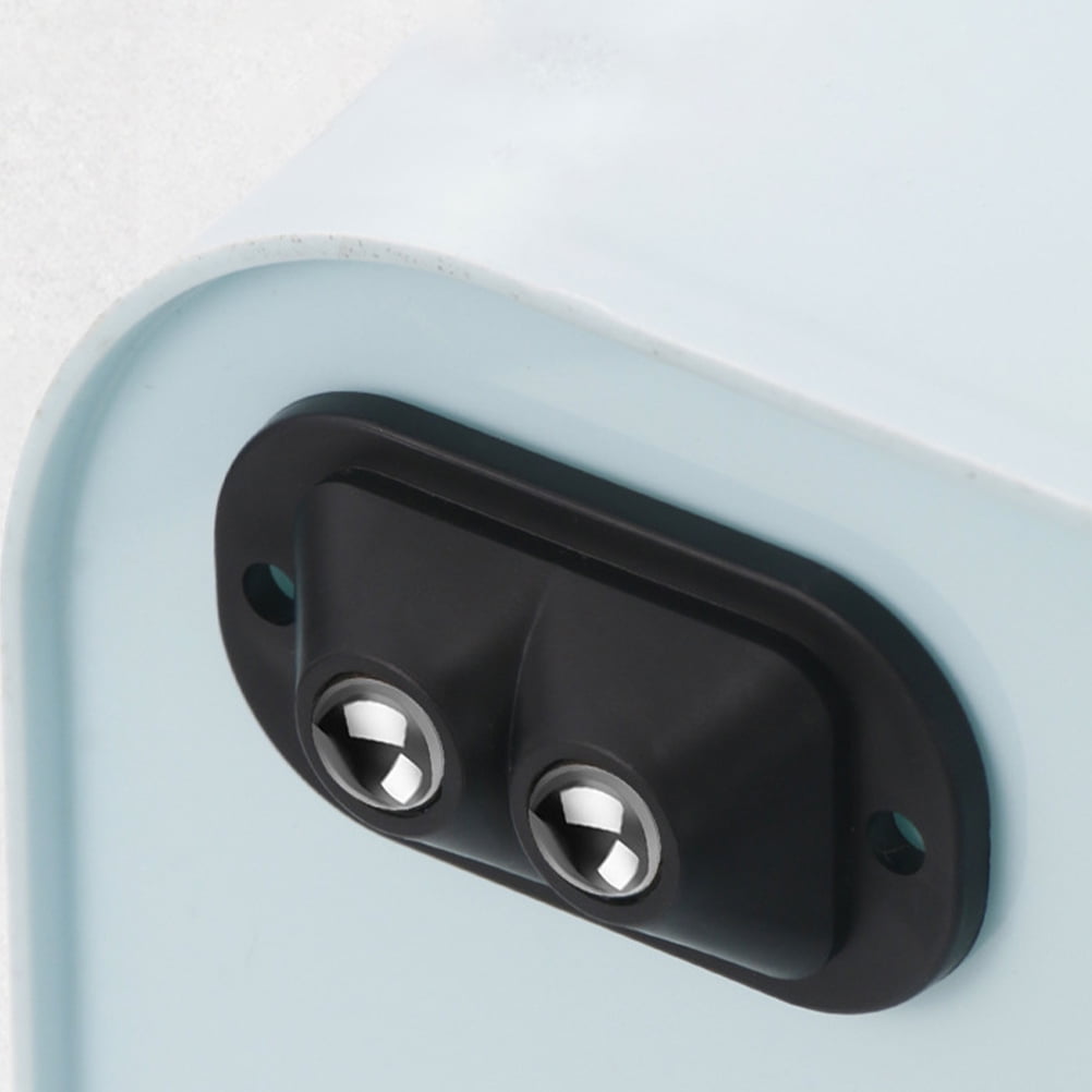 WEUVEB 8Pcs Swivel Caster Wheels for Packing Boxes Round Black Smooth ...