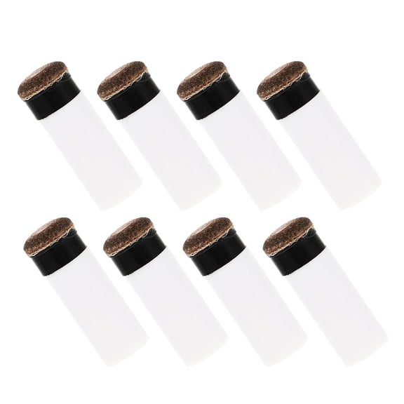 WEUVEB 8pcs Pool Cue Tip Plastic Long Ferrule for Professionals Billiard Cue Tips