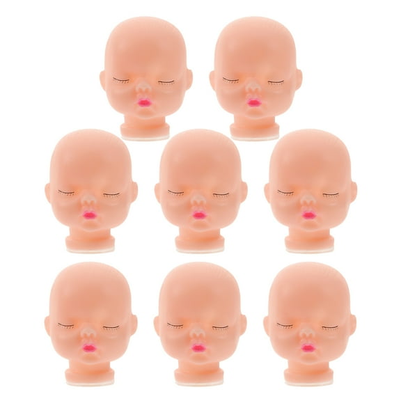 WEUVEB 8pcs Soft Vinyl Doll Keychain Parts for Craft Projects Beginners Accessories