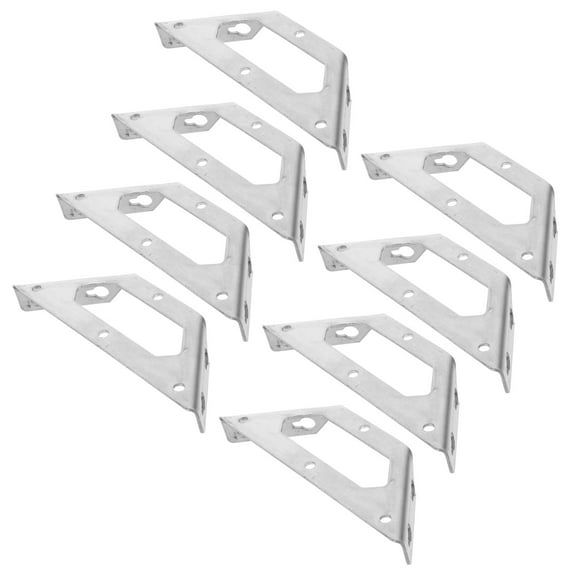 WEUVEB Stainless Steel Shelf Support Brackets, Universal Fit, Finish, Easy to Install for Home and Office