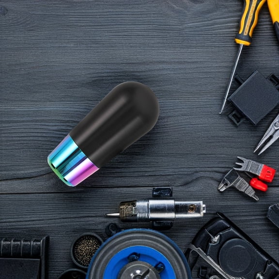 WEUVEB Acrylic Car Gear Shift Knob Multi Color Universal Fit Easy Installation for Manual Transmission 70mm