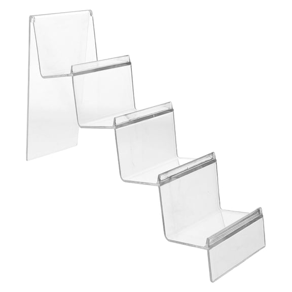 WEUVEB Acrylic Multi Tier Display Stand for Wallets Sunglasses and Bags Clear Organizer for Retail and Home