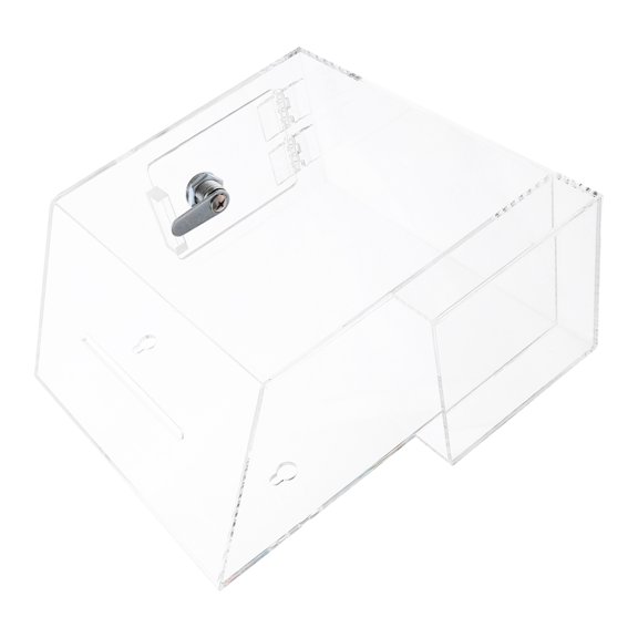 WEUVEB Acrylic Suggestion Box with Lock and Slot for Schools Offices