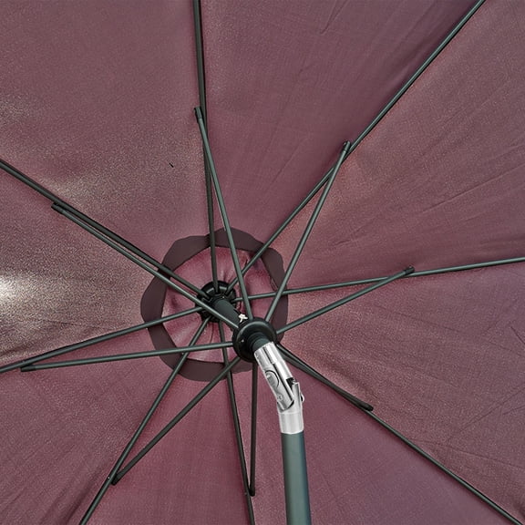 WEUVEB Adjustable Silver Replacement Pole for Patio Umbrella with Durable Crank and Modern Design