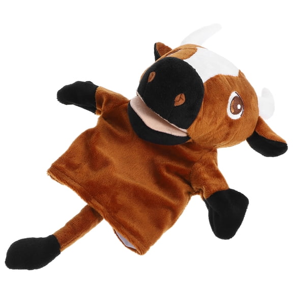 WEUVEB Reusable Brown Plush Hand Puppet for Home Storytelling Lightweight and Convenient
