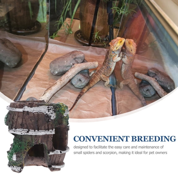 WEUVEB Aquarium Broken Fish Tank Decoration ABS Hiding Spot Multi-Use Ornament 1 Piece