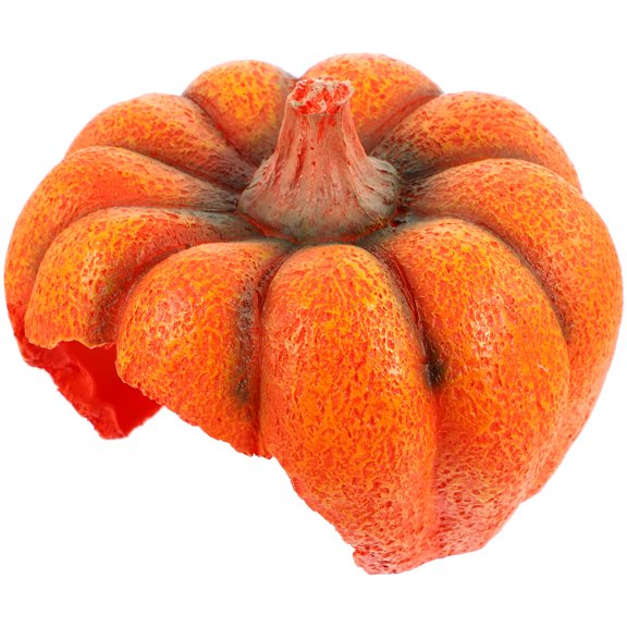 WEUVEB Orange Pumpkin Aquarium Decor, Fish Hiding Cave Shelter Ornament Accessory for Betta, , Shrimp, Small Fish